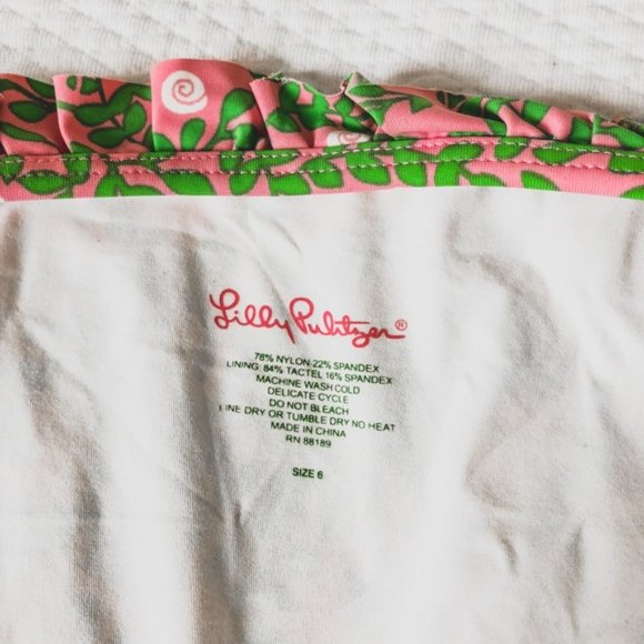 Lilly Pulitzer Pink & Green Floral Bikini - Picture 3 of 10
